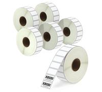 BETCKEY - 25mm x 13mm(1 in x 0,5 in) Perforadas Etiquetas Térmicas Pequeñas Compatible con impresoras Zebra y otras [6 Rollen/14580 Etiquetas]
