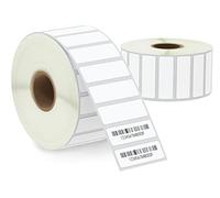 BETCKEY - 38mm x 13mm(1,5 in x 0,5 in) Perforadas Etiquetas Térmicas para Carpeta y Dirección Compatible con impresoras Zebra y otras [2 Rollen/4700 Etiquetas]