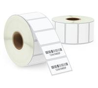BETCKEY - 38mm x 22mm(1,5 in x 0,85 in) Perforadas Etiquetas Térmicas Polivalentes Compatible con impresoras Zebra y otras [2 Rollen/3000 Etiquetas]