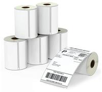 BETCKEY - 6 Rollos S0904980 Etiquetas Adhesivas, 104mm x 159mm, 1320 Etiquetas Extragrandes de Envío para LabelWriter 4XL, No se aplica 550 o 5XL
