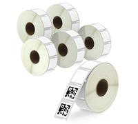 BETCKEY - 6 Rollos S0929120 Etiquetas Adhesivas, 25mm x 25mm, 4500 Etiquetas Multiusos Pequeñas para LabelWriter 450, 4XL, No se aplica 550 o 5XL