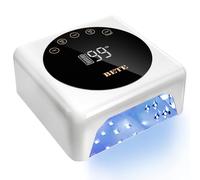 BETE Lámpara de uñas LED inalámbrica, luz UV recargable de 78 W, sensor infrarrojo inteligente y pantalla LCD, lámpara de uñas inalámbrica, lámpara de uñas portátil, lámpara de esmalte de gel con 5
