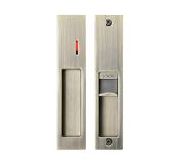 betensh Cerradura para Puertas Correderas Manilla para Puerta de Bolsillo Sin Llave cerradura de puerta corredera Invisible 180 mm Bronce
