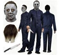 Betensh Disfraz de Michael Myers, Máscara de Michael Myers,Máscara de Terror de Halloween, Ideal Para Carnaval y Disfraces de Halloween (L)