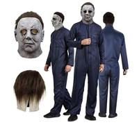 Betensh Disfraz de Michael Myers, Máscara de Michael Myers,Máscara de Terror de Halloween, Ideal Para Carnaval y Disfraces de Halloween (XL)