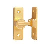 Betensh Pestillo Puerta Corredera Cerradura Pestillo para Puerta Corredera Interior 90 Grados Cerrojo y Pestillo para Habitaciones Cuartos de Baño Puertas Correderas,Oro arenoso