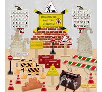 Betensh Wichtel Zubehör Baustelle, 38Pcs Miniatur Wichtelzubehör Baustelle Set für Wichteltür Weihnachten Deko,DIY Wichtel Baustelle Einzug