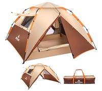 BETENST Tienda de Campaña, Tienda Pop Up para 3 Personas, Cúpula Familiar Impermeable a Prueba de Viento con 2 Puertas de Malla, 2 Ventanas de Malla, 2 en 1 Doble Capa para Camping Senderismo