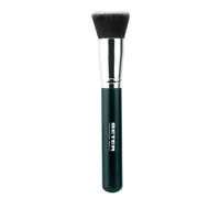 Beter - Brocha plana kabuki base de maquillaje fluido, pelo sintético, cruelty free, profesional makeup, ideal para tu estuche de brochas de maquillaje