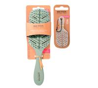 Beter - Cepillo de pelo desenredante antitirones Natural Fiber + Charm Mini, Antienredos y Antirotura, Peinado suave sin tirones, Todo tipo de cabello, Color Charm aleatorio