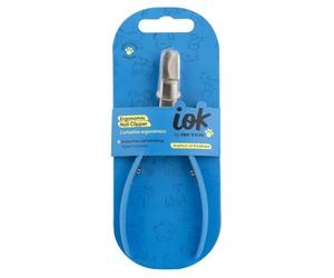 Beter - Cortaúñas Profesional para Mascotas IOK, Acero Inoxidable, Corte Curvo y preciso, Tijeras de uñas para Perros y Gatos, Protector de Seguridad, Mango ergonómico, Alicates de uñas Mascotas