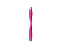 DUPLY pinza depilar de doble punta fina/oblicua #fucsia