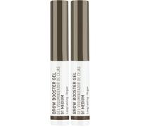 Beter - Gel para maquillar las cejas Brow Booster con fibras densificantes, volumen y definición, todo tipo de cejas, acabado natural. Tono claro/medio (Paquete de 2)