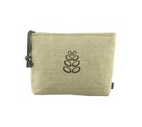 Beter Bolsa de aseo grande Natural Fiber - yute y algodón orgánico, cremallera y colgador