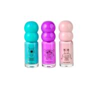 Beter - Pack 3 Esmaltes Infantiles Genius Tribe, Colores Pastel, Pintauñas al Agua, Seguro, Fácil de Quitar, Juego Creativo, Original