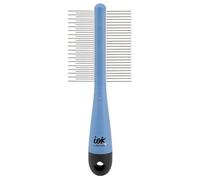 Beter - Peine para Perros y Gatos IOK, Quita pelo y control muda, Peine doble cara con púas metálicas para mascotas, Herramienta Grooming, Ideal para pelo Corto, Largo y Rizado, Púas Dobles acero