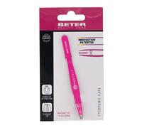 Beter - Pinza para Depilar Magnética, de Punta Recta para una Depilación Precisa y Rápida - Fucsia
