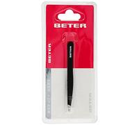 BETER Pinza Punta Oblicua Soft Touch 9,3CM, Negro, Estándar