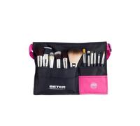 Beter - Cinturón kit de maquillaje profesional, 12 brochas y pinceles de maquillaje para rostro y ojos, regalo perfecto