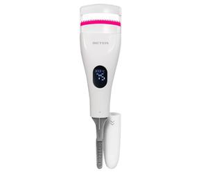 Beter - Rizador de Pestañas Térmico Recargable, Rizapestañas con Calor, 3 Temperaturas, Doble Cabezal con Banda de Silicona y Cepillo Rizador, Accesorio maquillaje de ojos profesional, Eyelash Curler