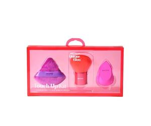 Beter - Set Brocha Kabuki y Esponjas de Maquillaje Unique Glow, Brocha para Rostro y Cuerpo, Esponja Libre de Látex y Borla para Polvos, Beauty Blender, Set Regalo, Navidad