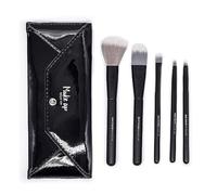 Beter - Set de 5 brochas de maquillaje para rostro y ojos, Base, Polvos, Colorete, Corrector, Sombras, Estuche con brochas y pinceles de maquillaje, Kit Maxi Makeup Brushes Beauty Care, Regalo Ideal
