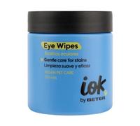 Beter - Toallitas oculares para Perros y Gatos IOK, Elimina Tear Stains Manchas lagrimal y legañas, Ultrasuaves y delicadas, Refrescantes, Limpieza de Ojos, Higiene Mascotas, Uso frecuente, 100 uds
