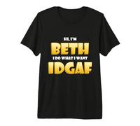 Beth Costume Idgaf Meme Funny Halloween Beth Costume Bethany Camiseta Premium