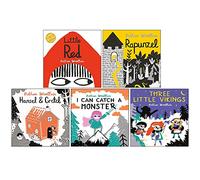 Bethan Woollvin Collection 5 Books Set (Little Red, Rapunzel, Hansel and Gretel, I Can Catch a Monster, Three Little Vikings)