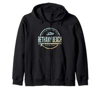 Bethany Beach Delaware - Bethany Beach DE Vintage Surf Sudadera con Capucha
