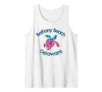 Bethany Beach Delaware - Tortuga de acuarela rústica costera Camiseta sin Mangas