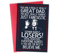 Bethegift Funny Card para pap de su hija hijo Kids en el da del padre - Mensaje sincero para el padre Perfecto para el cumpleaos Da del Padre Pap