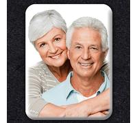 Bethel Foto en Cerámica Personalizada para Lápida - Azulejo Conmemorativo Impermeable - Imagen de Porcelana Resistente a Rayos UV - Placa Funeraria para Cementerio - 15x20 cm