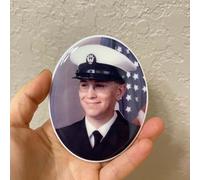 Bethel Foto en italiana Cerámica Personalizada para Lápida - Azulejo Conmemorativo Impermeable - Imagen de Porcelana Resistente a Rayos UV - Placa Funeraria para Cementerio - 3x4 cm