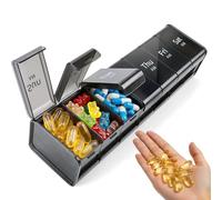 Betife Pastillero semanal extra grande 2 veces al día, pastillero XXL para 7 días con compartimentos grandes AM PM, estuche de medicina diaria sin BPA, pastillero jumbo para aceites de pescado