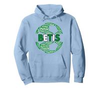 Betis Regalo Aficionado Al Fútbol Verdiblancos Sudadera con Capucha, Unisex para Adultos, Azul Polvoriento, XXL