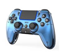BETMI Mando inalámbrico compatible con PS5, con joystick de efecto Hall, doble vibración, macros, turbo, sensor de 6 ejes, altavoz integrado (Blue)
