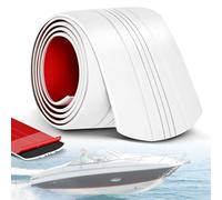Betollo Keel Guard Protector de quilla Autoadhesivo para Barcos de Fibra de Vidrio y Aluminio específico de 6 pies, Hombres, Blanco, 6 Feet Long