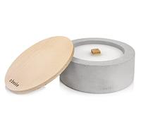 Betonfeuer® La Beske-Manufaktur con mecha permanente, diámetro de 24 cm, variante 3, antorcha rellenable, combustión infinita mediante reciclaje de cera para velas, para exteriores