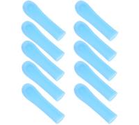 BETOOKY 10 Fundas de Silicona Azul para Cubiertas de Cuchara para Extracción de Cerumen, Diseño Seguro y Versátil para Limpieza de Oídos en Casa