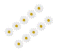 BETOOKY 10 Pinzas el Pelo con Flores de Margarita de Tela, Fáciles de Colocar y Sujetan el Cabello, Ideales para Niñas y Mujeres en Cualquier Ocasión
