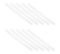 BETOOKY 10 Unidades Anillos de Encuadernación Flexibles de Plástico Blanco 16mm para Gestión Fácil de Páginas en Cuadernos DIY y Uso Escolar Instalación Rápida