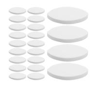 BETOOKY 100 Unidades Esponja de Color Claro en Forma Ovalada para Práctica de Pestañas Postizas, Resistente a Deformaciones y Mantiene las Pestañas Fijas, Adecuado para Principiantes en