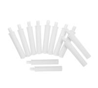 BETOOKY 12 Piezas Amortiguador para Puertas de Gabinete y Cajones de Cocina Cierre Suave y Protección, Material Pom Blanco, Adecuado para Muebles Superiores E Inferiores