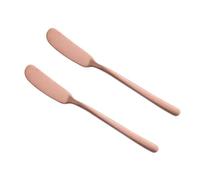 BETOOKY 2 Cortadores de Mantequilla y Queso de Acero Inoxidable 304 Color Oro Rosa Multiusos para Untar Mantequilla Mermelada y Crema Utensilios de Cocina para Repostería y
