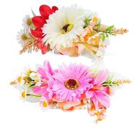 BETOOKY 2 Peinetas Laterales Flores de Rosa Hechas a Mano, Accesorio Cabello de Boda Textura Delicada y Material Metal, para Novia en Prom