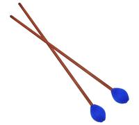 BETOOKY 2 Piezas de Mazos de Marimba de Mango de Arce Cabezal de Oliva Medio Duro Baquetas de Percusión Ligera para Instrumentos de Lengüeta Accesorios Versátiles para Color Aleatorio
