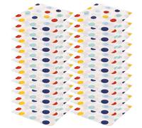 BETOOKY 20 Hojas Servilletas Decorativas Navideñas de Papel Estampado con Motivos de Puntos de Colores, 2 Capas Resistentes y Portátiles para Fiestas y Celebraciones