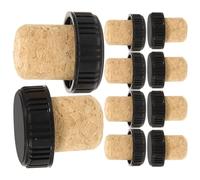 BETOOKY 24 Tapones de Vino T en Forma de T, Ligeros y Resistentes, Hechos de Madera y Plástico para Botellas de Vino, Accesorios Ideales para Conservación en Casa