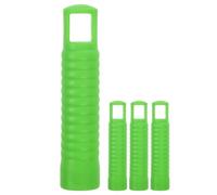 BETOOKY 4 Tapas Verdes para Mango de Recogedor Diseño Antideslizante y Desmontaje Fácil, Recambio de Plástico para Escoba, Adecuado para Tiendas y Oficinas